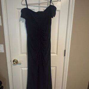 Xscape Strapless Black Gown